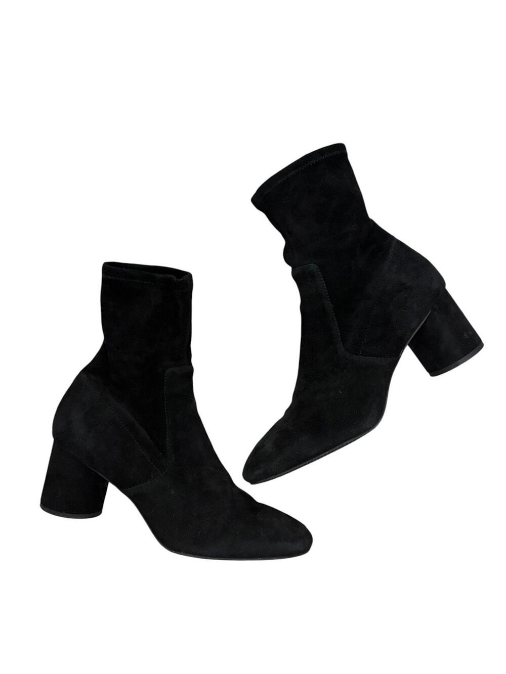 & Other Stories Black Booties Heeled Boots Women's 8.5